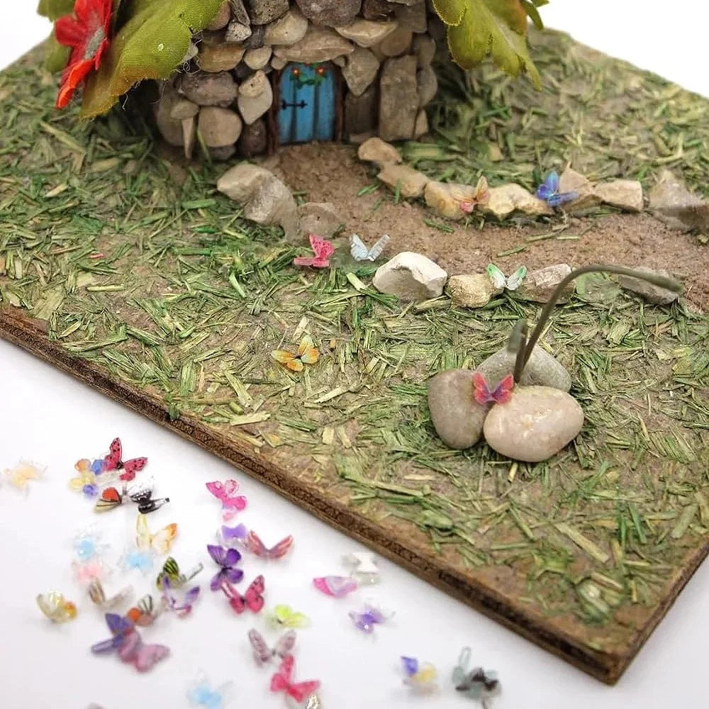 Tiny Miniature Butterflies Fairy Garden Accessories Mini Resin Figurines Micro Landscape Dollhouse DIY Crafts Decor 3D
