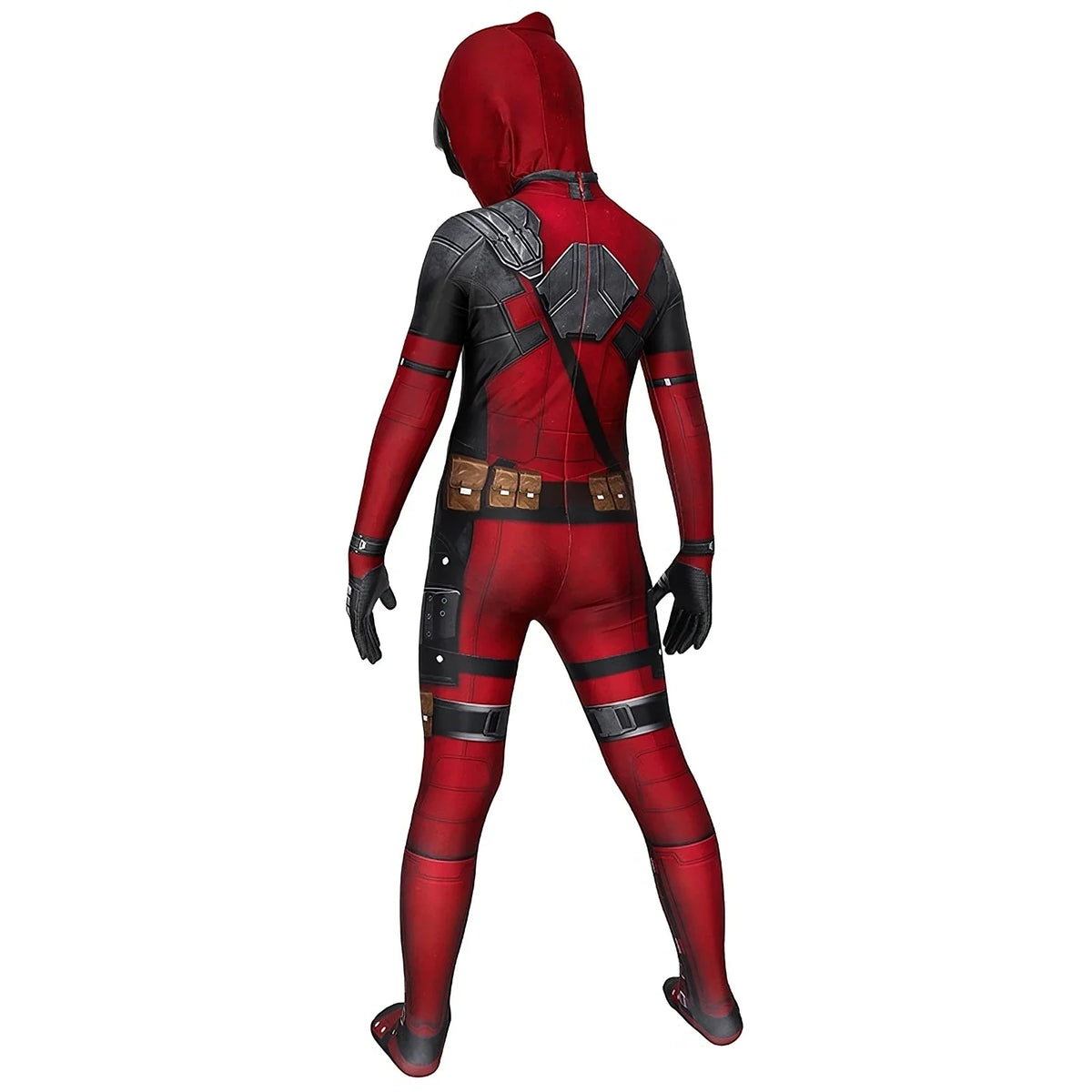 Deadpool Costume Kids Superhero Child Cosplay Halloween Costume Swords Kids Jumpsuit