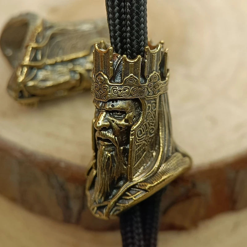 Pope Brass Paracord Bead Dreadlock Beard Beard