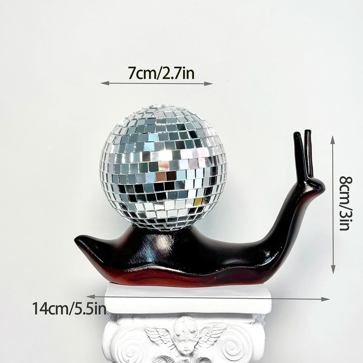 Disco Snail Mirror Ball Room Decor