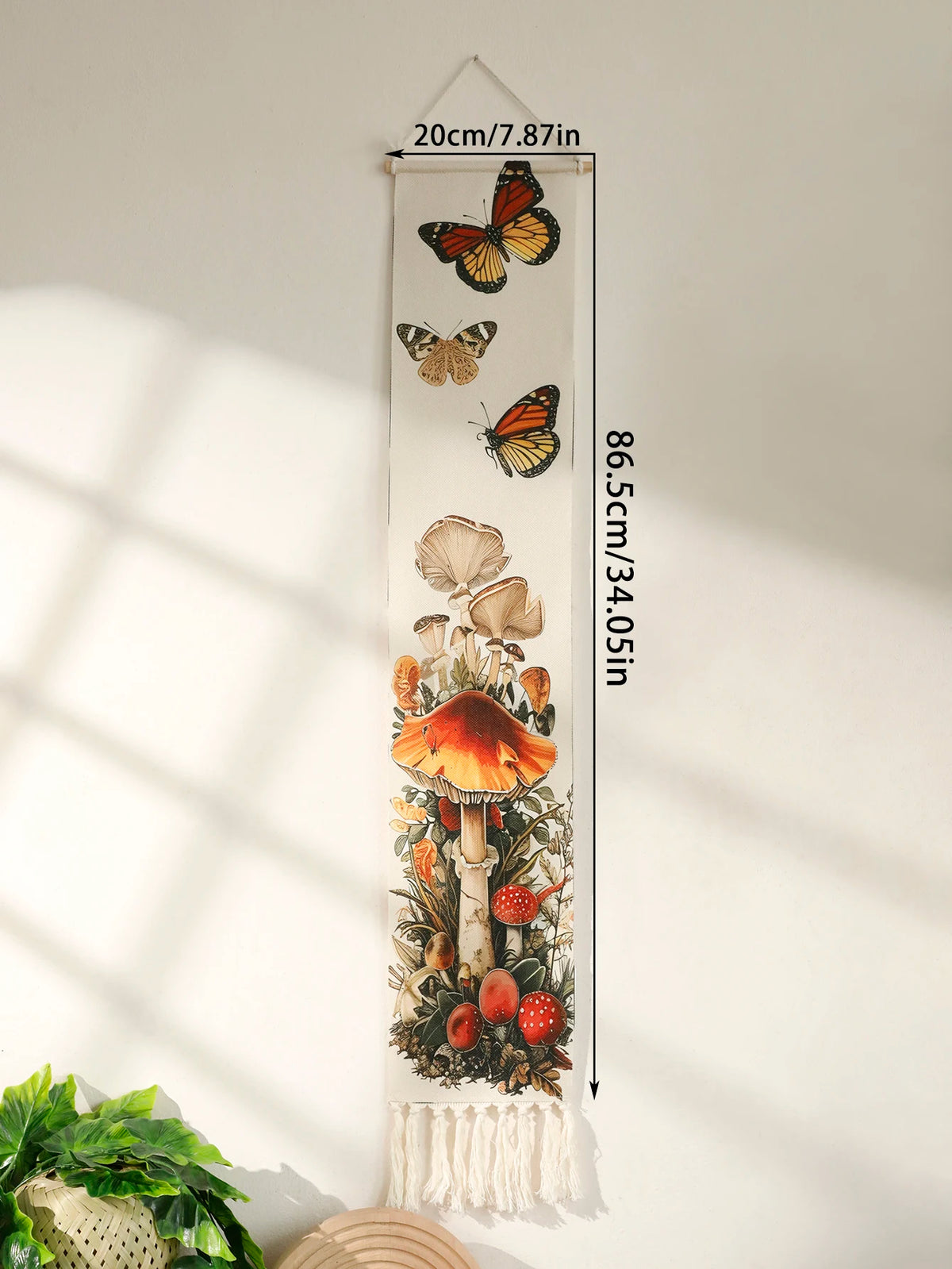 Butterfly Mushroom Tapestry Boho Home Decoration Wall Hanging