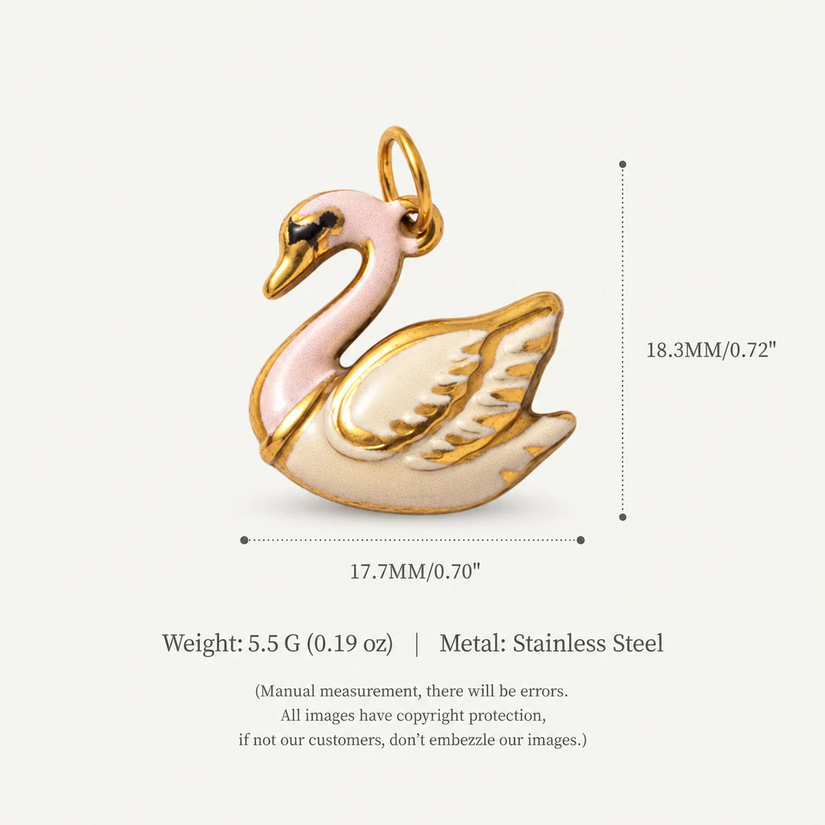 Enamel Bird Pendant Charms Necklace Bracelet DIY Jewellery Making Findings