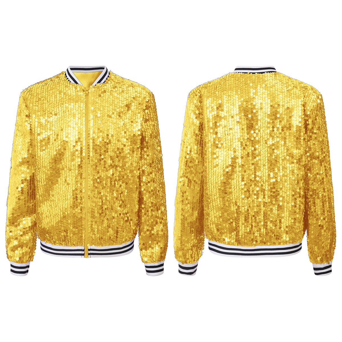 Kids Girls Sequinned Dance Bomber Jackets