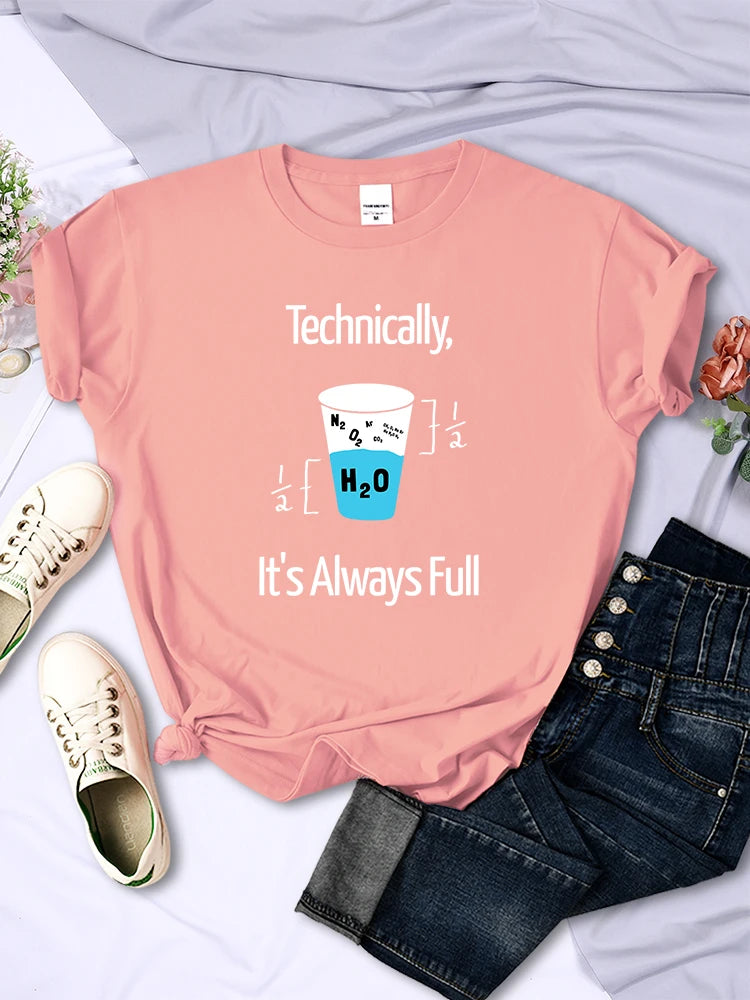 Technically It's Always Full Happy Science Nerd T Shirts