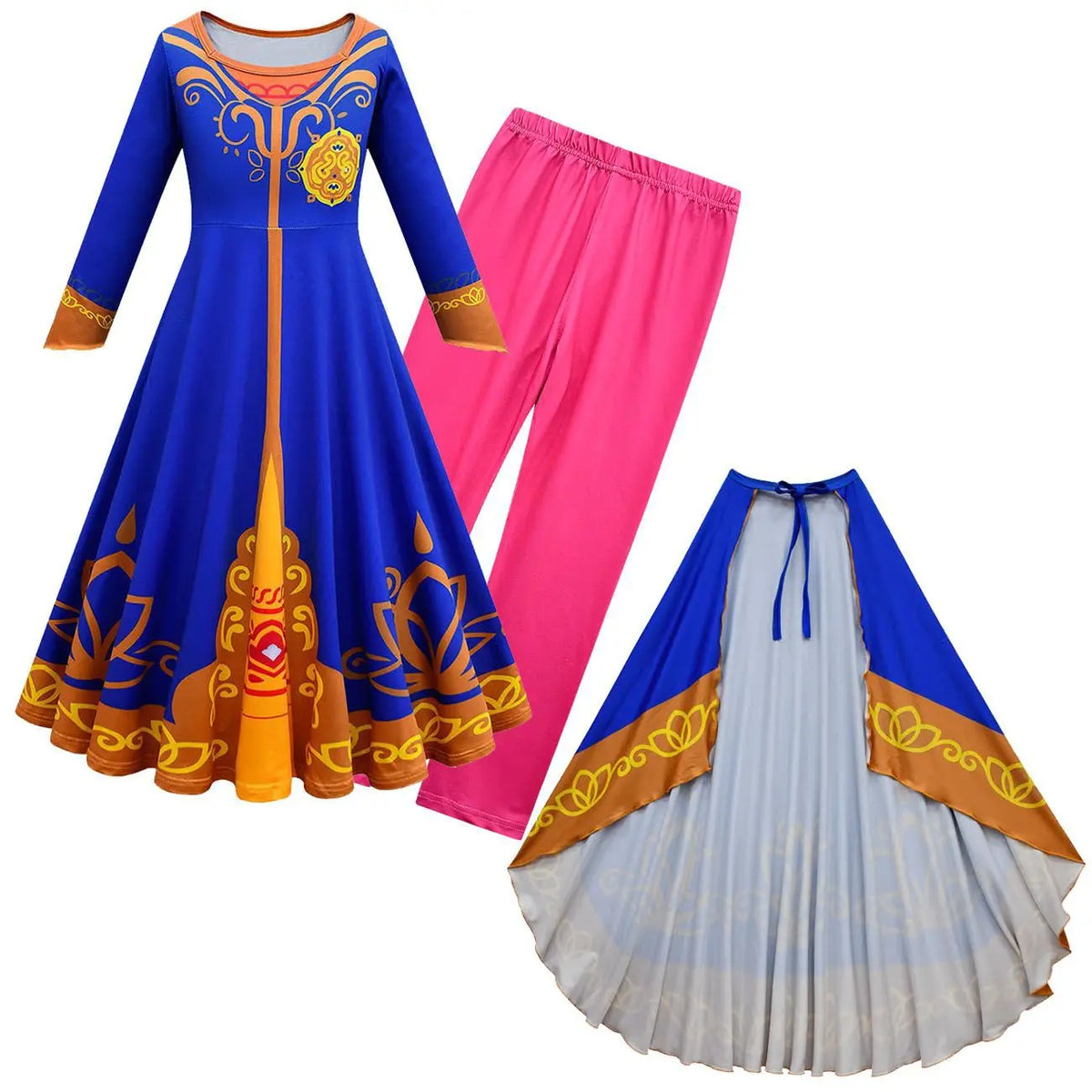 Mira Royal Detective Kids Cosplay Girl Fancy Dress Halloween Gown And Cloak Costume