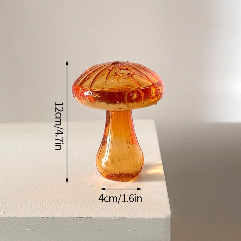 Mushroom Glass Vase Plant Hydroponic Terrarium Vase
