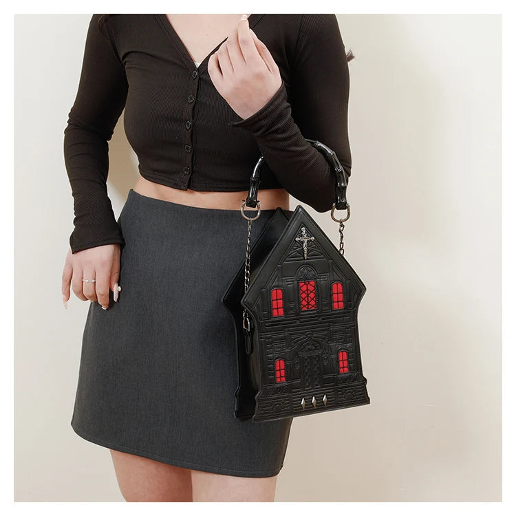 Haunted House Crossbody Bag