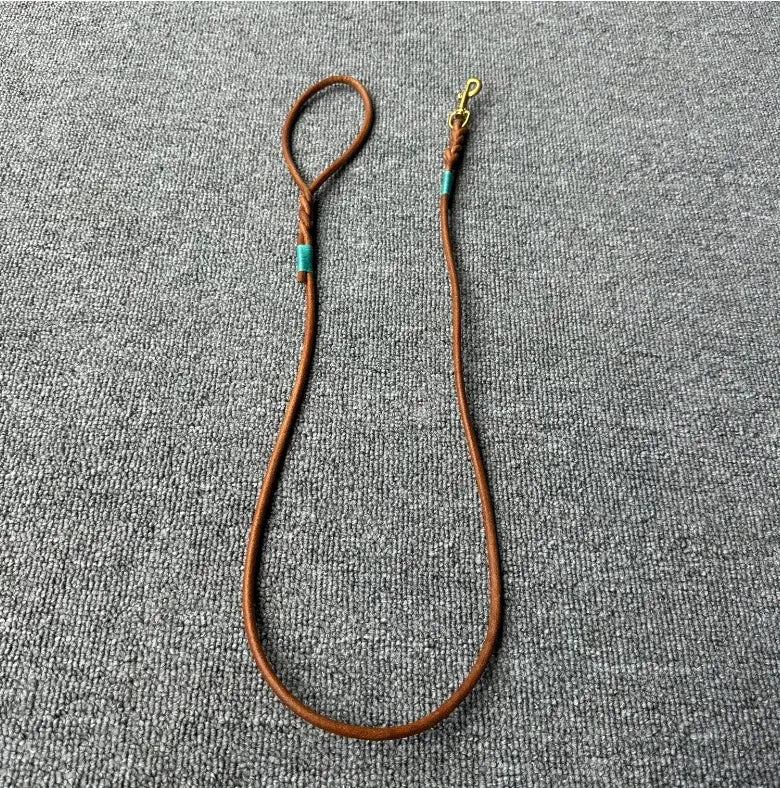 Handmade Genuine Leather Small Dog Leash Pet Accessories
