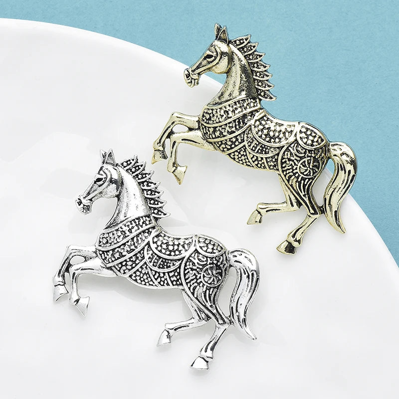 Running Horse Brooches