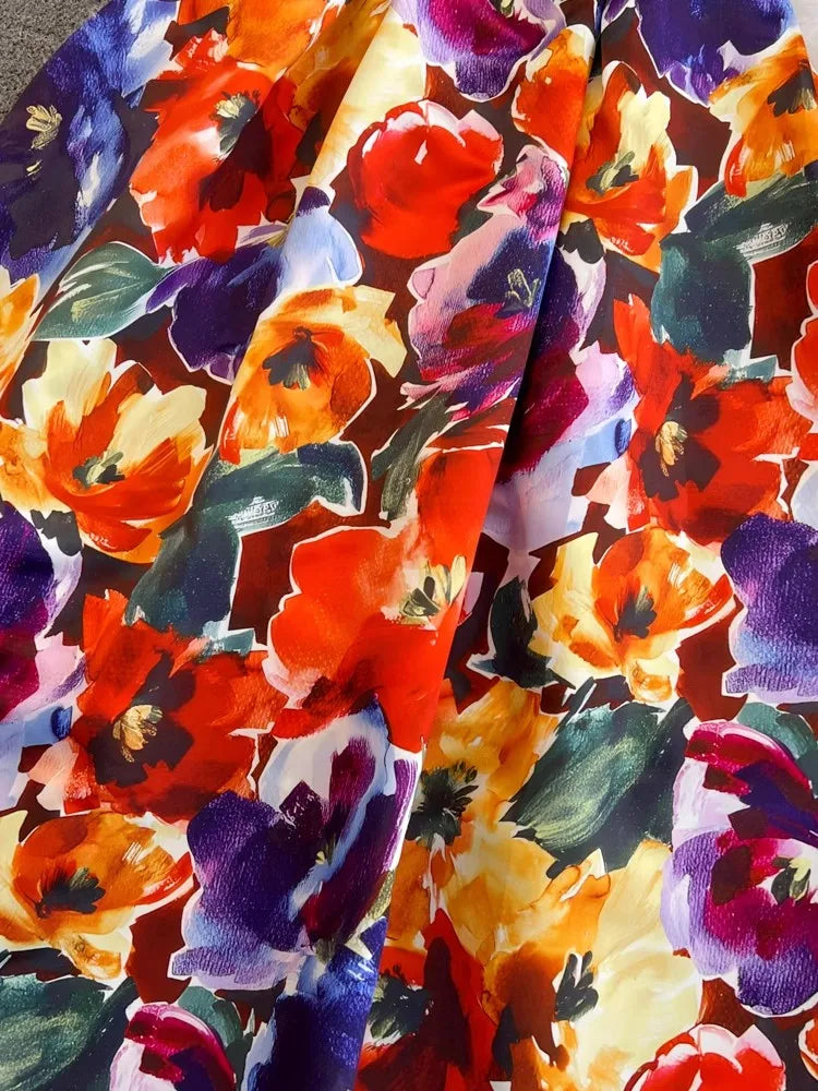 Spring Races Floral Tank Dress with Pockets