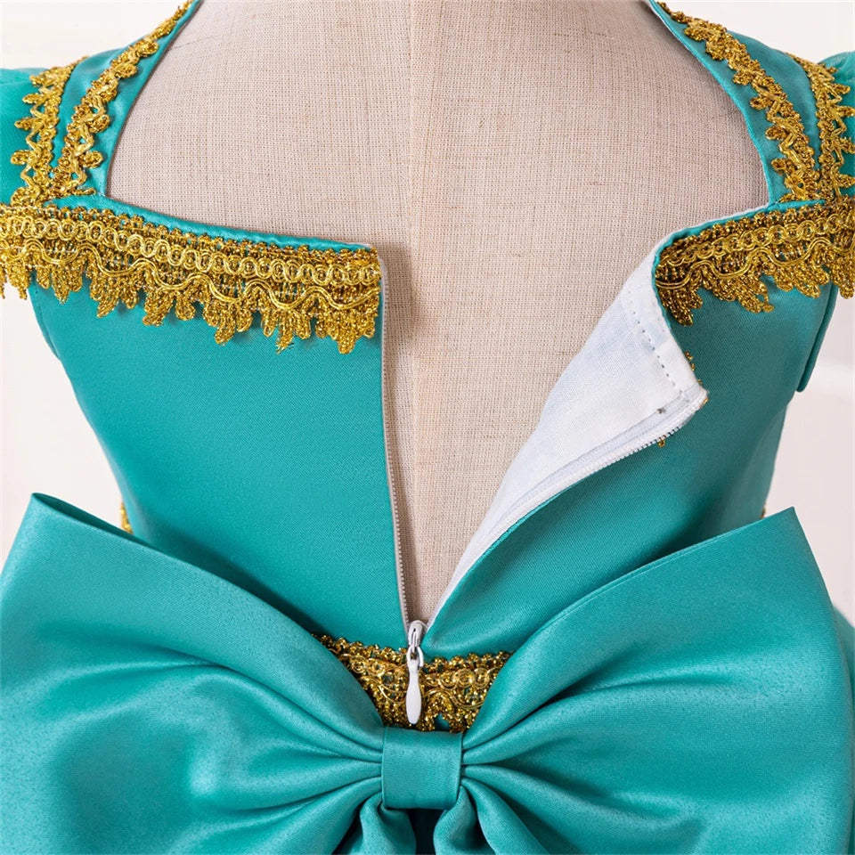 Toddler Princess Alice Belle Jasmine Mermaid Dress Baby Halloween Cosplay Costume