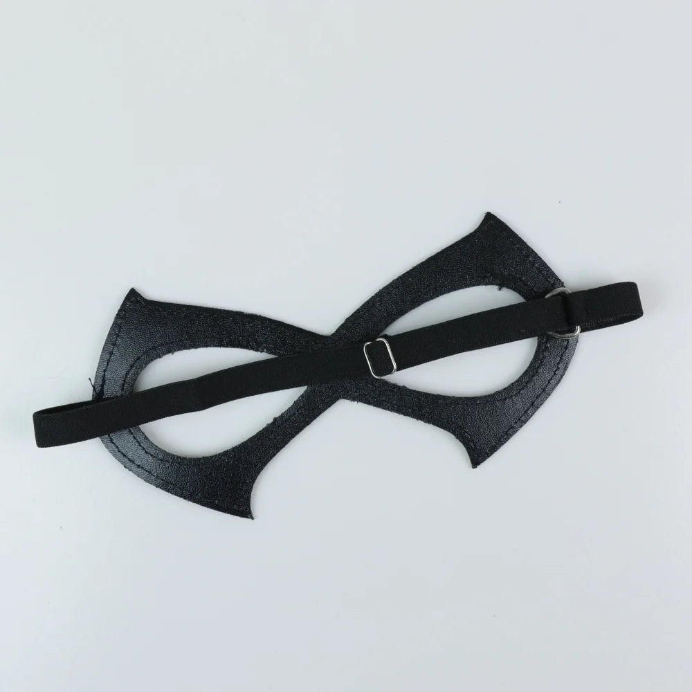 PU Leather Half Face Cat Woman Mask Halloween Masquerade Party