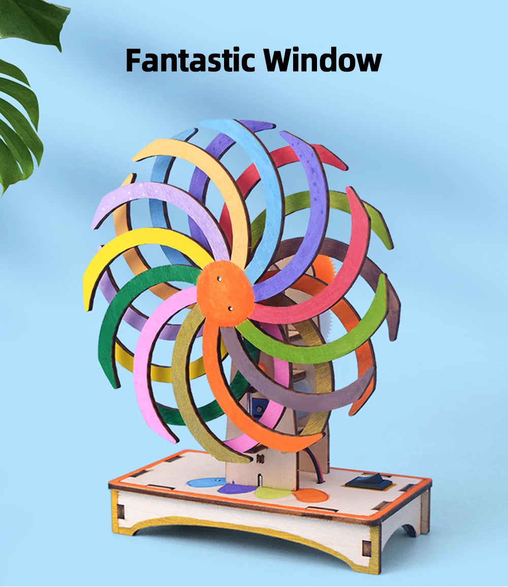 Magic Colour Wheel DIY Science Experiment Kit & Education Model Toy Physics Science Toys For Children