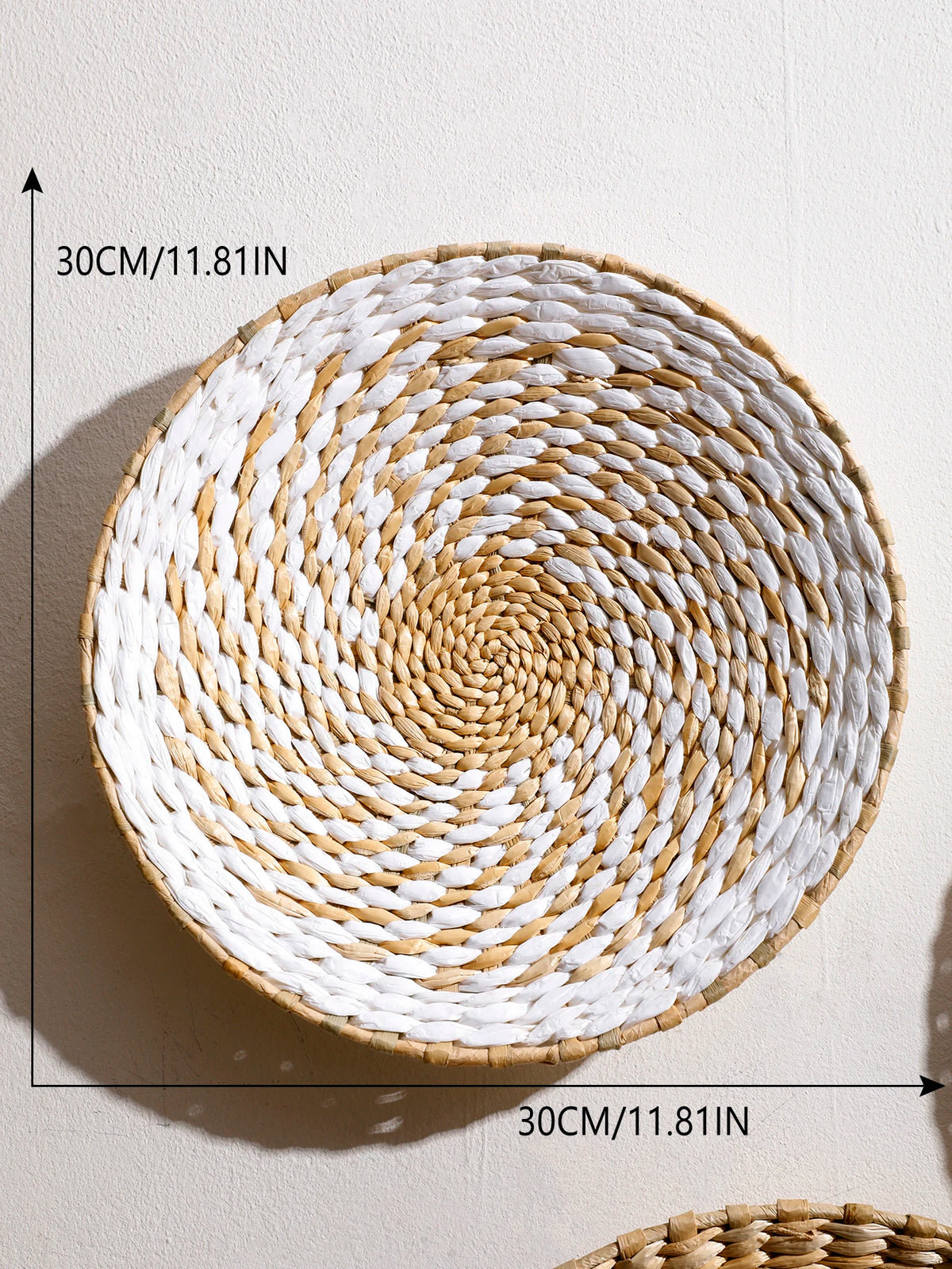 Seagrass Wall Basket Boho Home Decoration Handmade Natural Wall Art