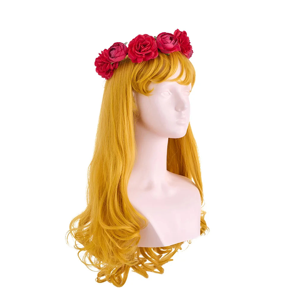 Miss Acacia Disguise Cosplay Costume Red Dancing Dress With Headgear Halloween Costumes