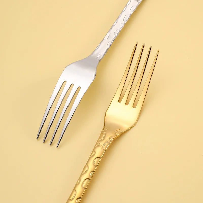 6pcs Stainless Steel Dragonfly Fork Set