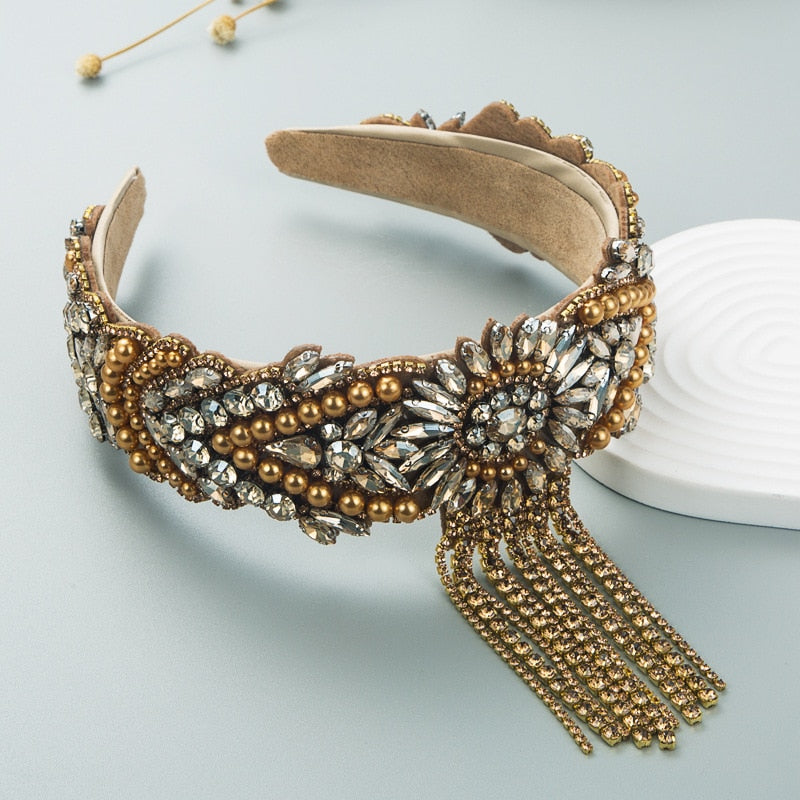 Palace Wear Pearl Tassel Headband