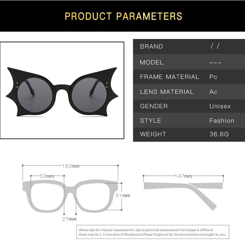 Betty Bat Retro Sunglasses