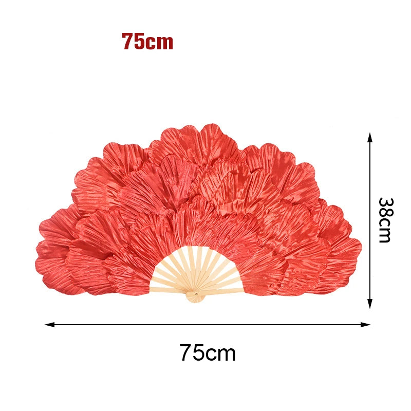 Peony Petal Fan Performance Dance Fan Double Sided