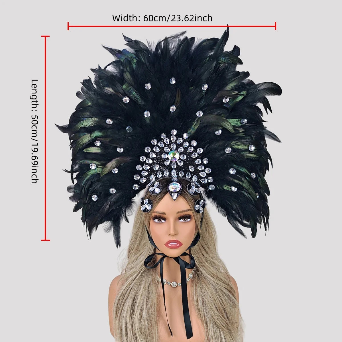 Carnival Feather Headdress Festival Costume Accessories