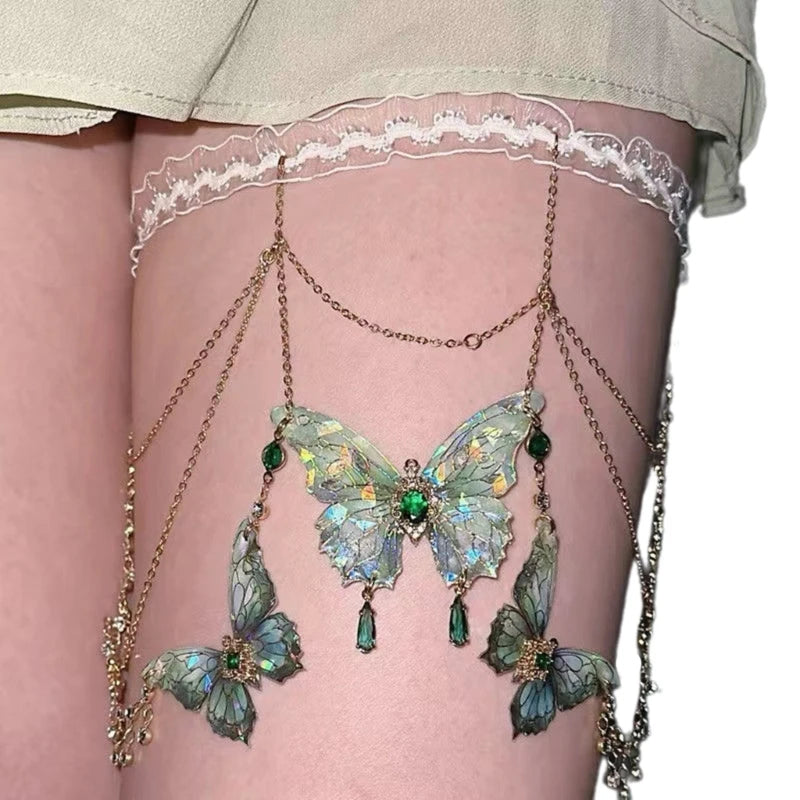 Butterfly Tassels Thigh Chain