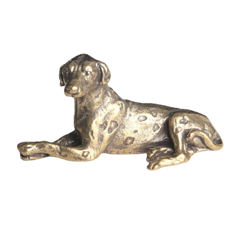 Copper Dalmatian Figurine Tea Pets