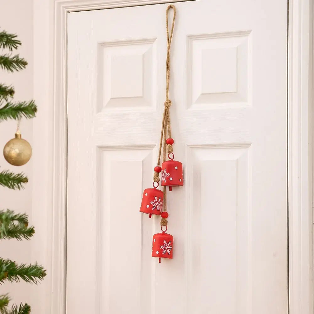 Christmas Bells String Iron Xmas Decoration