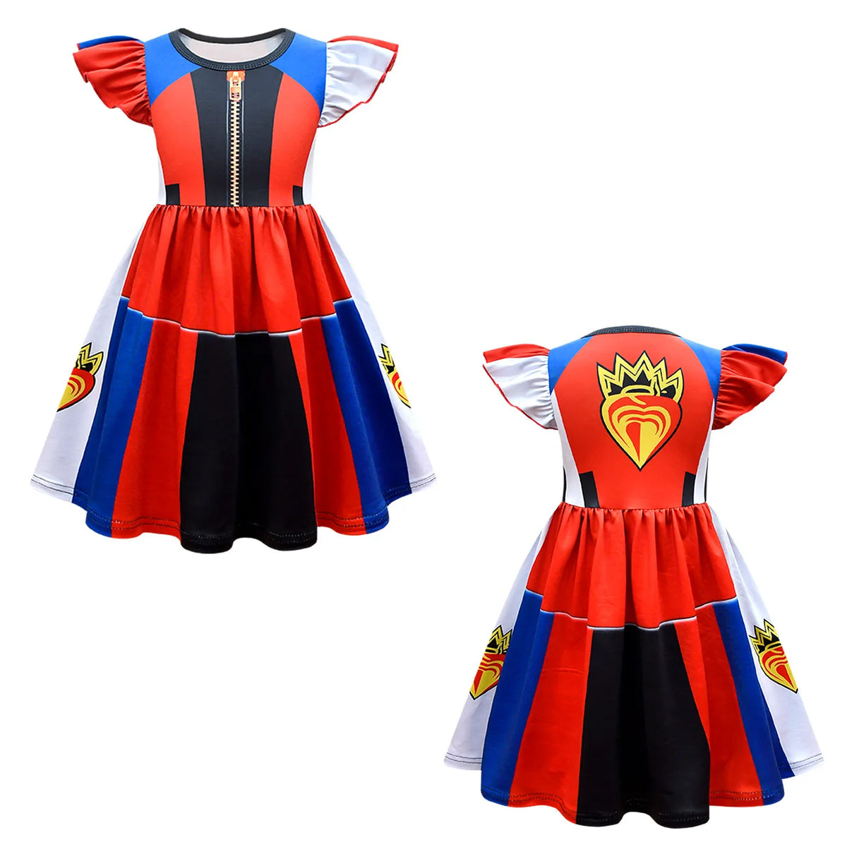 Descendants 3 Mal Evie Costumes for Girls Cosplay Costume