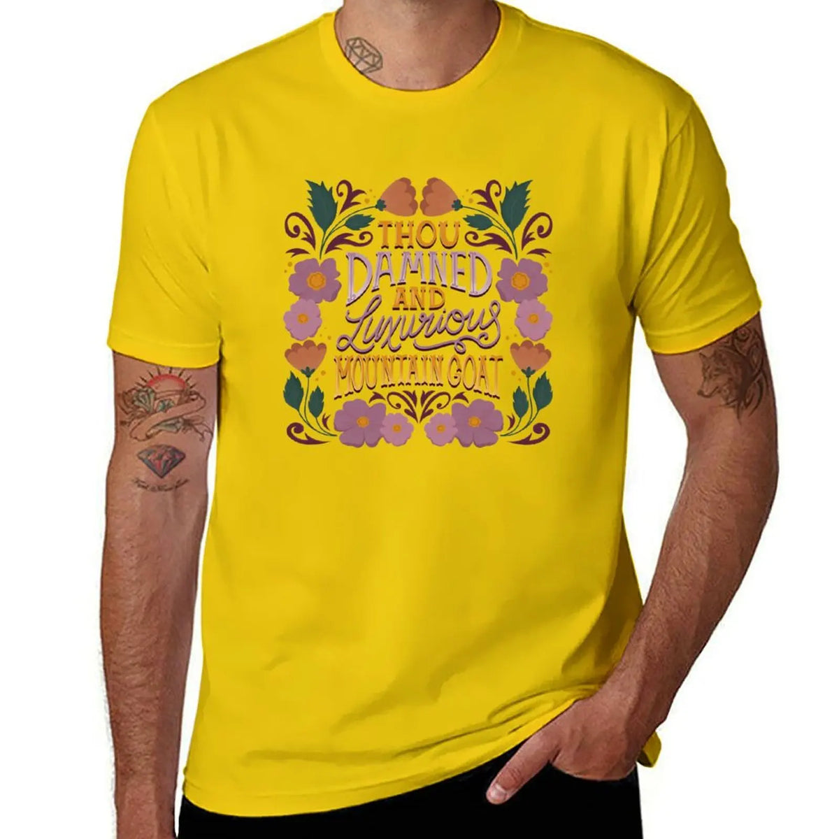 Shakespeare Quote Insult - Damned Luxurious Mountain Goat T-Shirt