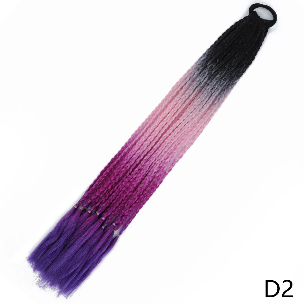 Long Braided Ponytail Hair Extensions 60CM