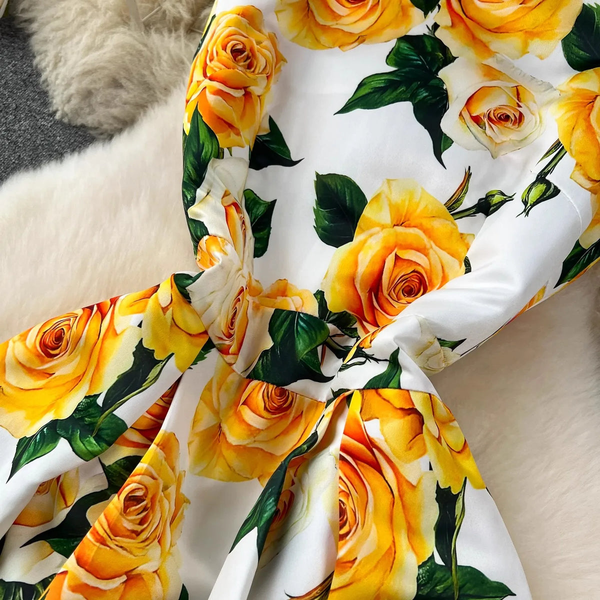Spring Races Floral Tank Dress with Pockets