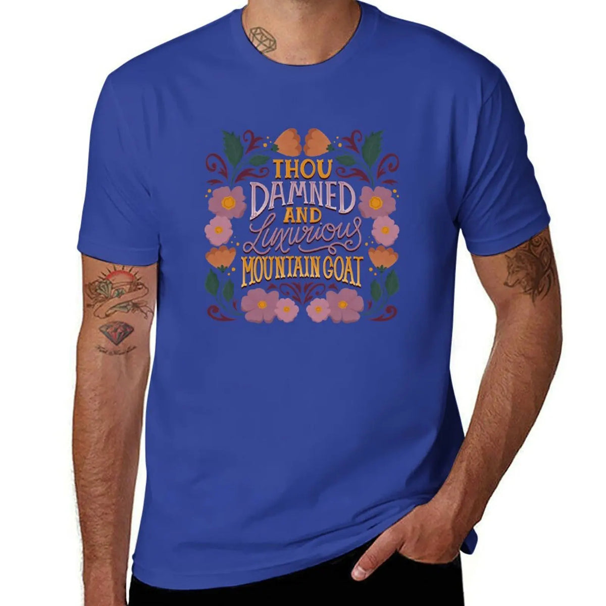 Shakespeare Quote Insult - Damned Luxurious Mountain Goat T-Shirt
