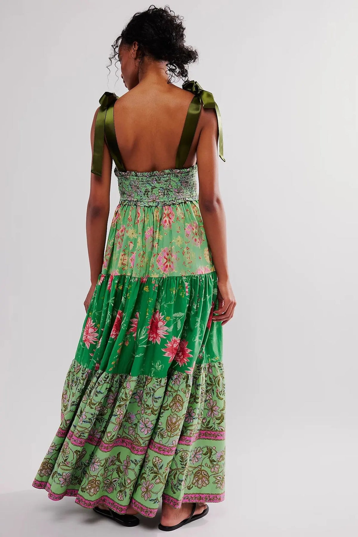 Ari's Boho Maxi Dresses 9 Colours Vintage Floral Print Summer Dress