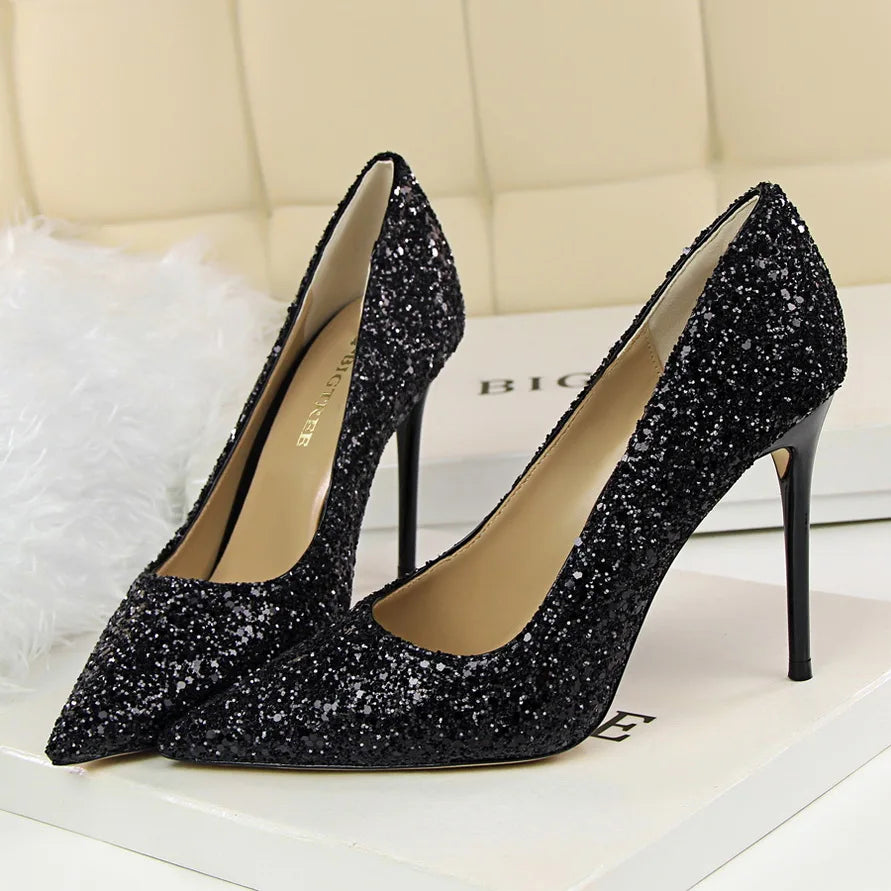 Magical Glittery High Heels in EIGHT Colours