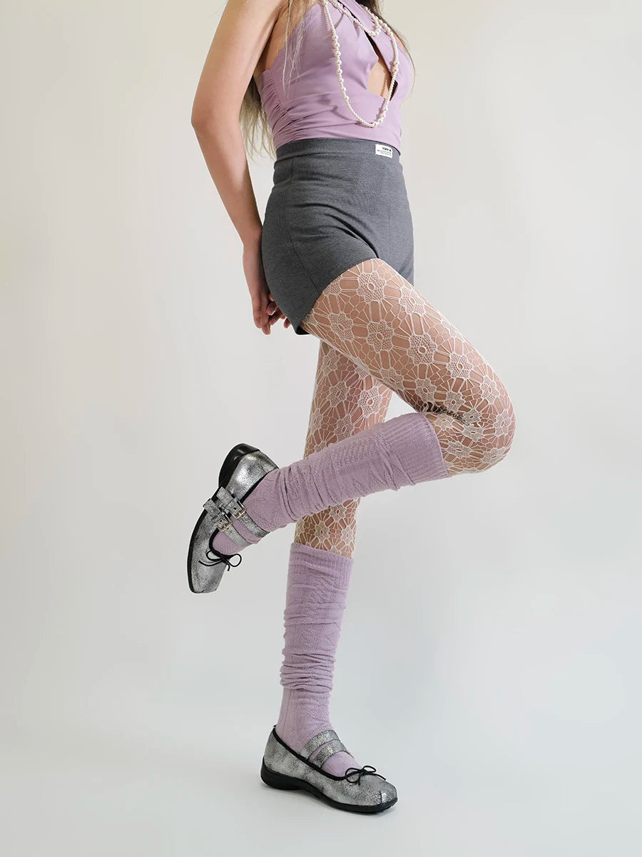Sweet Sakura Lace Fish Net Stockings Pantyhose