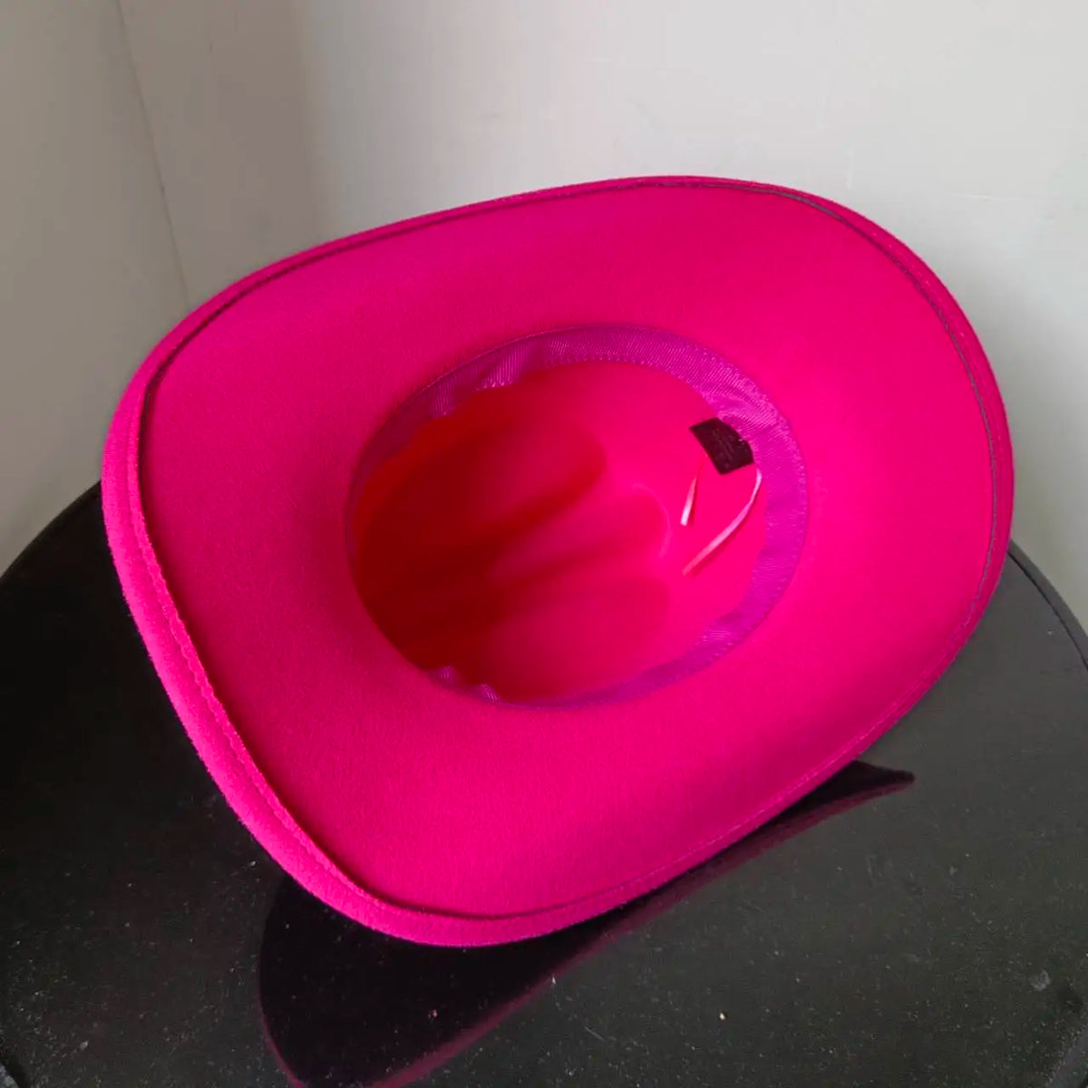 Feather Trimmed 9CM Wide Brim Western Hats