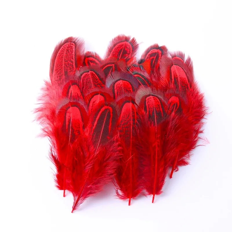 100Pcs Pheasant Chicken Feathers for DIY Crafts