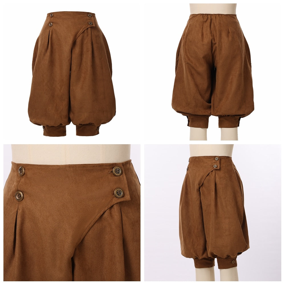Horseman Poet Pants Medieval Renaissance Cosplay Costume Bloomers Trousers
