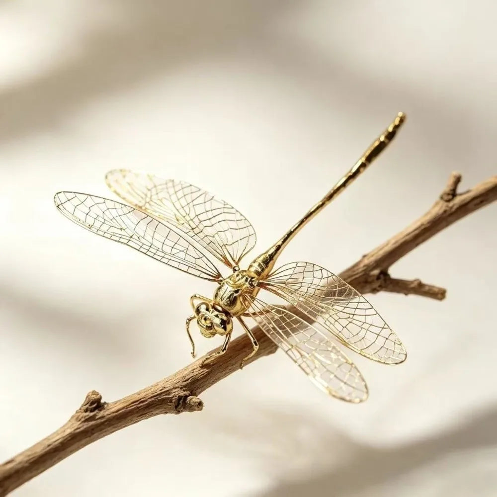 Handmade Dragonfly Ornament Tea Pet Decor Figurine
