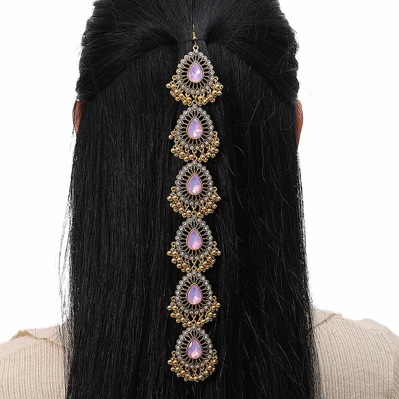 Tear Drops Metal Tassel Hair Chain
