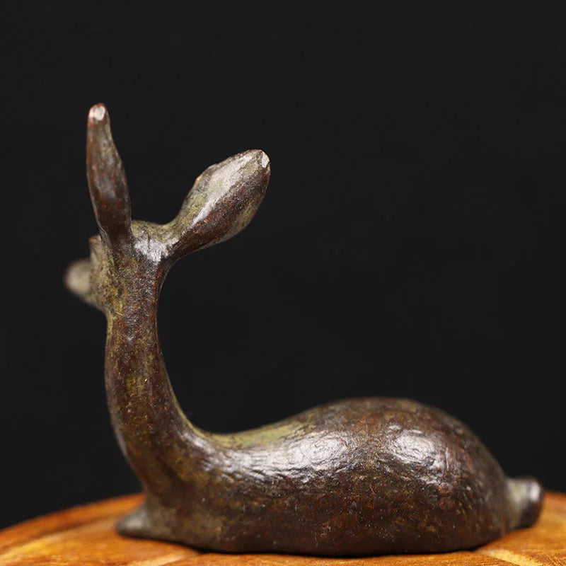 Sitting Deer Tea Pet
