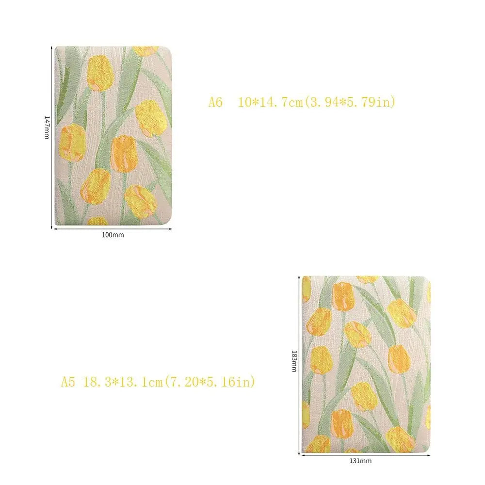 Floral Fabric Covered Notebooks
