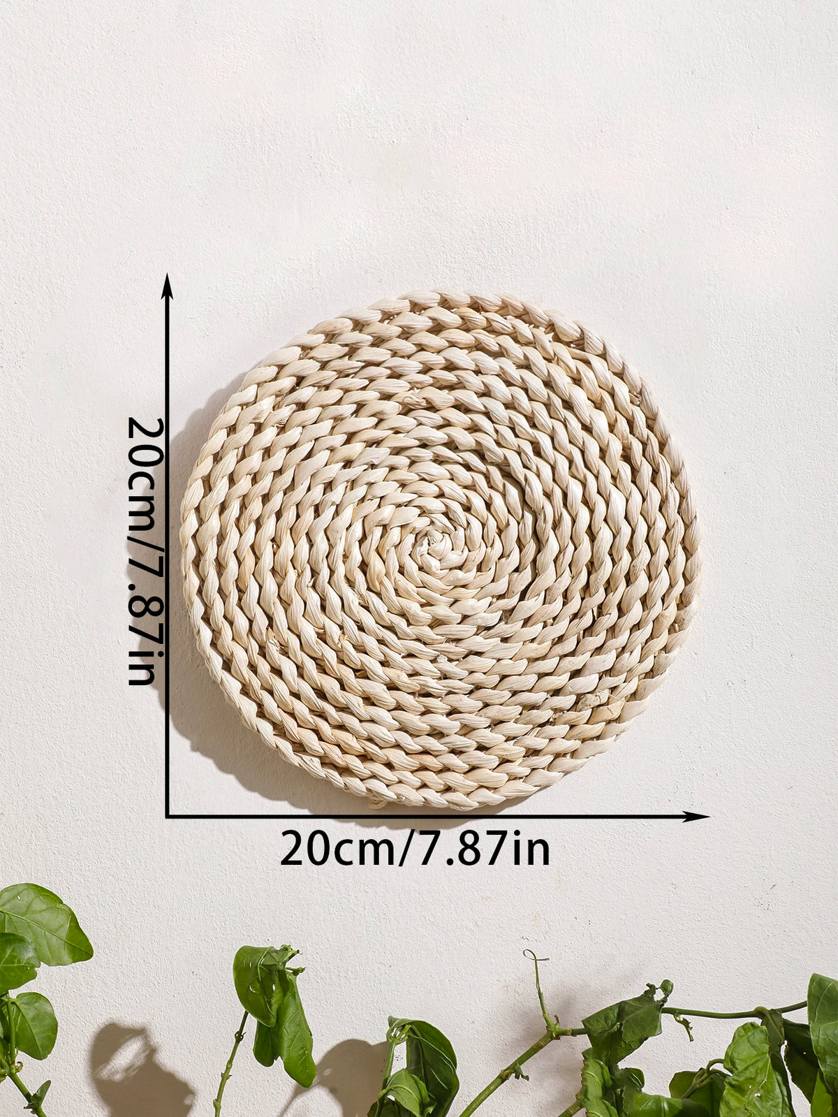 Seagrass Wall Basket Boho Home Decoration Handmade Natural Wall Art