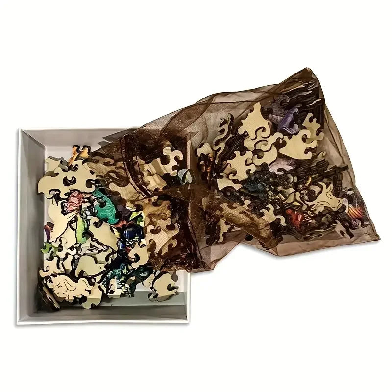 Sleeping Fox Wooden Jigsaw Puzzle