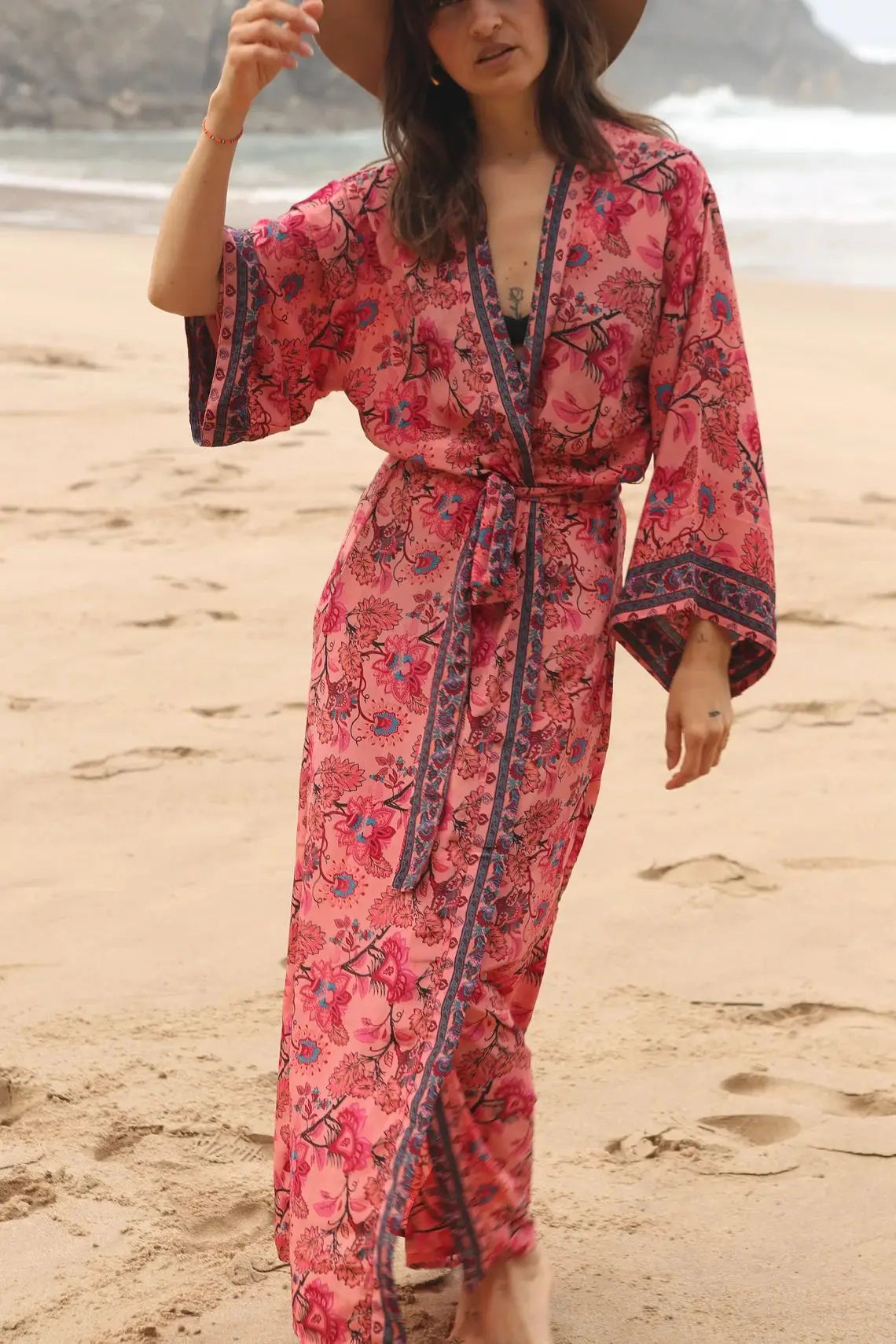 Charmy's Cover-up Long Kimono Robe