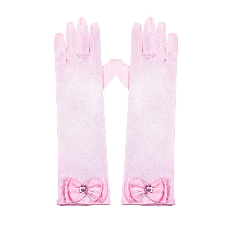 Mermaid Accessories Gloves Wand Crown Jewellery Set Wig Necklace Braid Cosplay Halloween Birthday Party