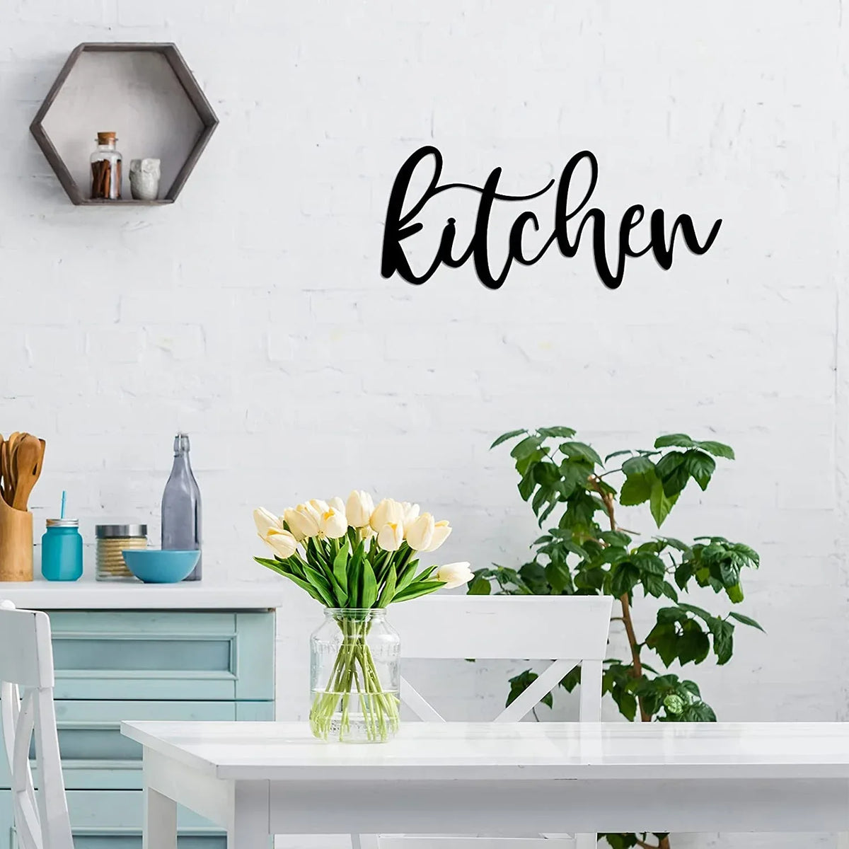 Kitchen Metal Signs Wall Art Decor