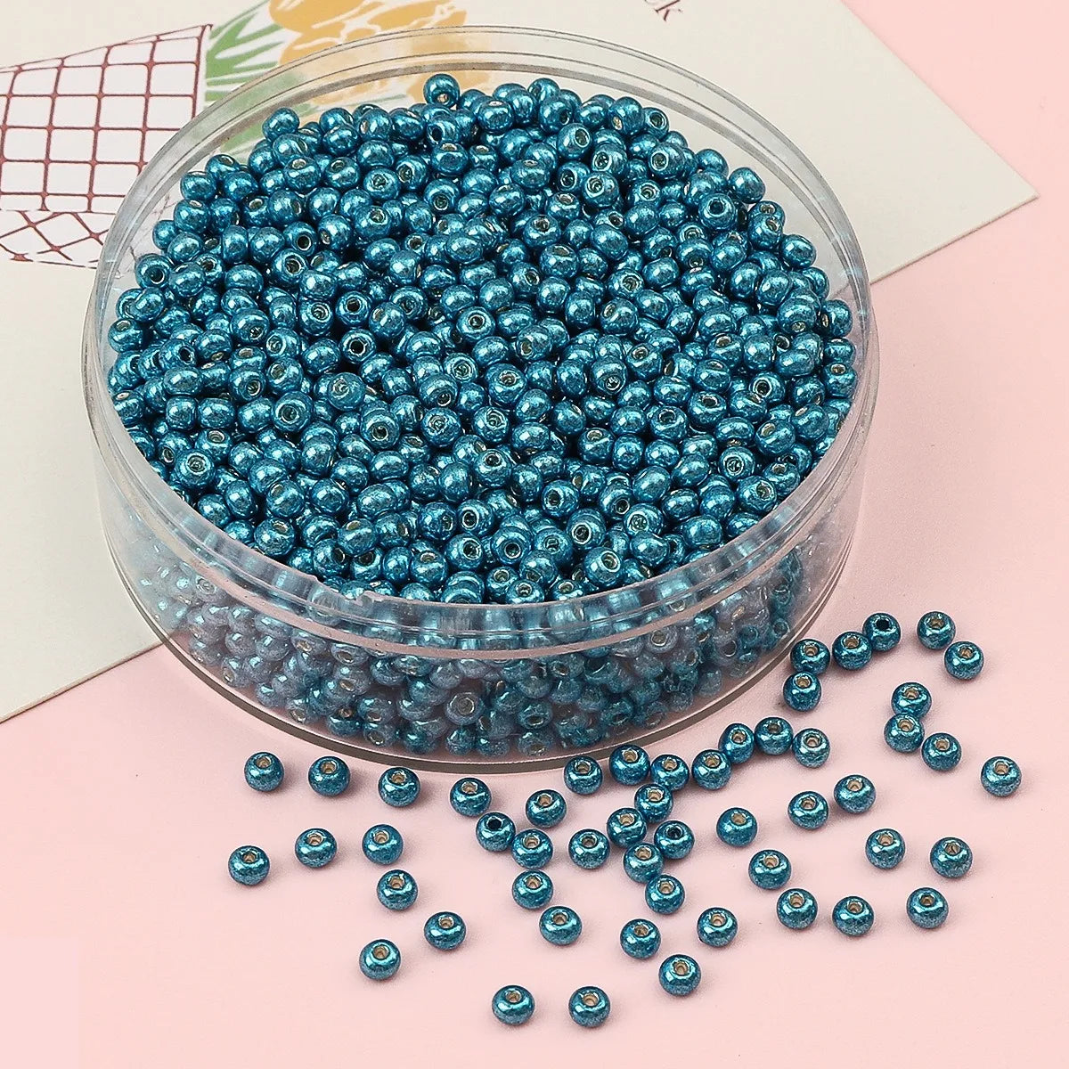 2 3 4mm Metallic Plated Glass Seed Beads Round Japanese Miyuki Seedbeads Loose Spacer Beads for Jewerly Making DIY Needlework