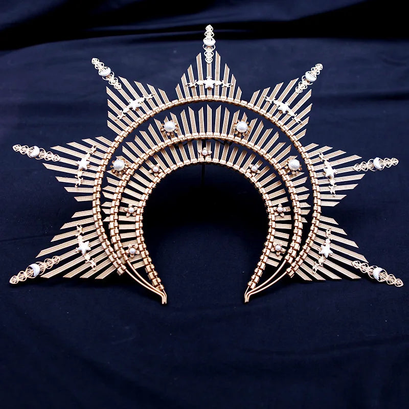Golden City Goddess Halo Crown Headband