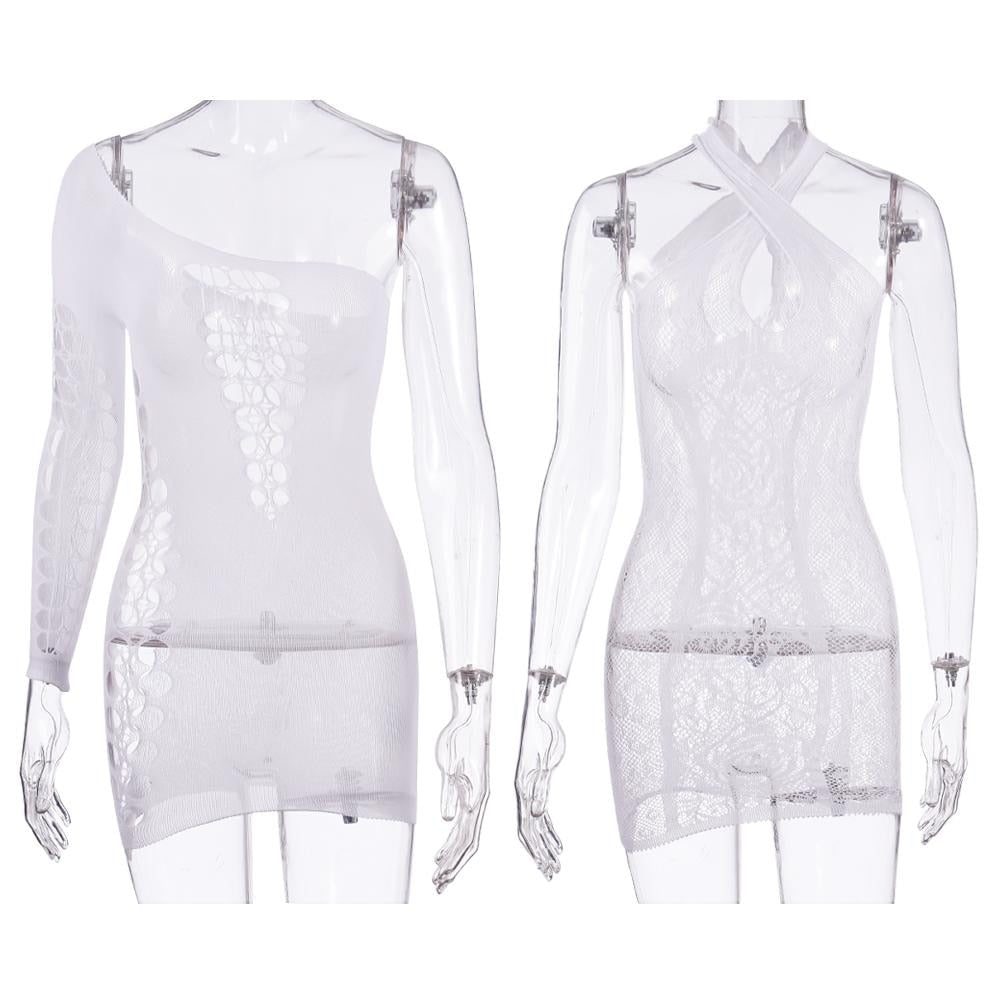 Glow in the Dark Fishnet Stockings and Body Suits